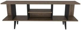 TV staliukas Kalune Design Akya, juoda sp./riešuto sp., 35 cm x 160 cm x 38.6 cm