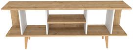TV staliukas Kalune Design Akya, ruda sp./balta sp., 35 cm x 160 cm x 38.6 cm
