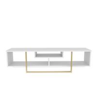 TV staliukas Kalune Design Asal 150, aukso sp./balta sp., 35.2 cm x 150 cm x 40 cm