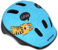Dviratininkų šalmas vaikams Spokey Fun, mėlyna sp./oranžinė sp., 48-52 cm