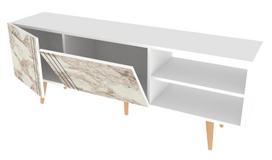 TV staliukas Kalune Design Ronas, balta sp., 160 cm x 35 cm x 38.6 cm