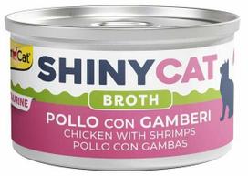 Šlapias kačių maistas Gimcat Shinycat, vištiena/krevetės, 0.07 kg