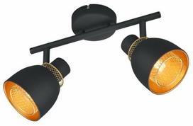 Šviestuvas lubų Reality Punch R80812032, E14, 2 x 10 W, juoda sp.