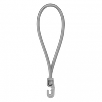 Tvirtinimo guma su rutuliuku Bradas Hook, 18 cm, guma, pilka sp., 25 vnt.