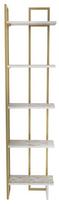 Pastatoma lentyna Kalune Design Alice 322RTC1179, aukso sp./balta sp./smėlio sp., 180 cm x 21.6 cm x 45.2 cm