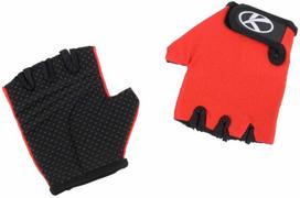 Dviratininko pirštinės vaikams Kross CG-817 Kid, juoda sp./raudona sp., XL