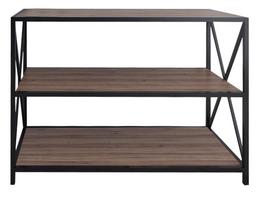 Konsolinis staliukas Kalune Design Zena, juoda sp./riešuto sp., 94 cm x 40 cm x 65 cm