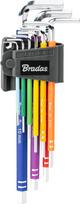 Šešiakampių raktų rinkinys Bradas DIY-HKH62-EL/B, šešiakampis, 9 vnt.