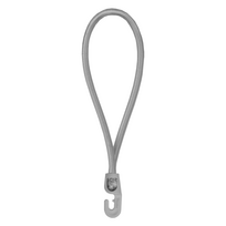 Tvirtinimo guma su rutuliuku Bradas Bungee Hook, 40 cm, guma, pilka sp., 25 vnt.