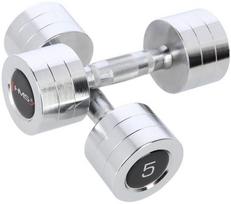 Svarmenų rinkinys HMS Chrome Dumbbells, 2 x 5 kg
