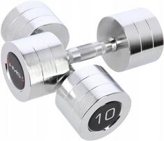 Svarmenų rinkinys HMS Chrome Dumbbells, 2 x 10 kg