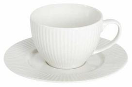 Puodelis su lėkštute Homla Siena 733284, balta sp., 0.24 l
