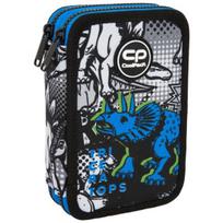 Penalas, su priedais CoolPack Jumper 2 T-Rex, 19.5 cm x 12.5 cm, mėlyna sp./balta sp./juoda sp.