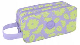 Penalas CoolPack Primus Flores Lila, 23 cm x 11 cm, žalia sp./violetinė sp.