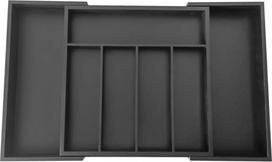 Stalčiaus organizavimo įdėklas KingHoff KH-1745, 31.5 cm x 31 cm x 5 cm, bambukas, juoda sp.