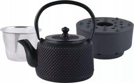 Arbatinukas su sieteliu KingHoff KH-1847, 0.8 l, juoda sp.
