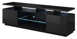 TV staliukas Eva, juoda sp., 180 cm x 40 cm x 56 cm