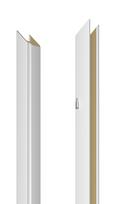 Vertikali durų stakta Domoletti, 209.5 cm x 10 - 14 cm x 1 cm, kairinė, balta sp.