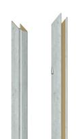 Vertikali durų stakta Domoletti, 209.5 cm x 14 - 18 cm x 1 cm, dešininė, norvegiško ąžuolo sp.