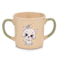 Vaikiškas puodelis Ambition Sweetie Cat, 250 ml, 1 m., 7.6 cm, keramika, geltona sp.