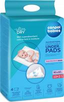 Vienkartinis paklotas Canpol Babies Ultra Dry, 90 cm x 60 cm, 60 x 90 cm, 12 vnt.