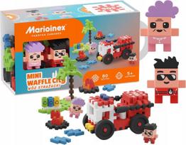 Konstruktorius Marioinex Mini Waffle Gaisrinės automobilis 903193, 80 vnt.