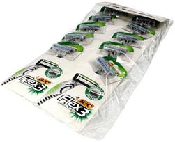 Skutimosi peiliukai Bic Flex 3 Sensitive, 10 vnt.