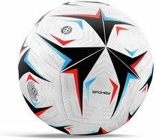 Futbolo kamuolys Spokey Flick, 5 dydis, balta sp./juoda sp.