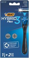 Skutimosi rinkinys Bic Hybrid Flex 3, 3 vnt