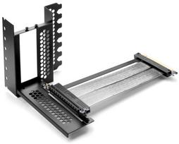 Stovelis Cablemod Vertical PCI-e 4.0 Bracket Riser Card + HDMI + DisplayPort Cable, juoda sp.