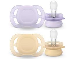 Čiulptukų rinkinys Philips Avent Ultra Start SCF075/01, 0 mėn., geltona sp./violetinė sp.