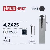 Savisriegis Haushalt DIN 14566, 4.2 mm x 25 mm, 500 vnt.