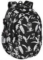 Mokyklinė kuprinė CoolPack Factor Zanzy, balta sp./juoda sp., 31 cm x 17 cm x 47 cm