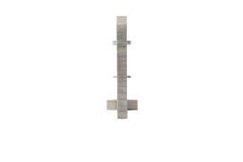 Grindjuosčių jungtis Cezar MasterLine W-PS-LL2ML60-M453, 1.6 cm x 6 cm x 1.5 cm, tamsiai pilka sp., 2 vnt.
