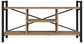 TV staliukas Domoletti, ąžuolo medienos imitacija sp., 120 cm x 35 cm x 60 cm