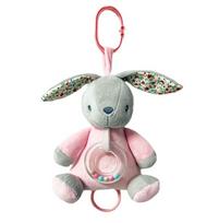 Barškutis Tulilo Music Box Bunny, rožinė sp./pilka sp.