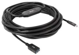 Kabelis Club 3D USB-C - USB female CAC-1538 USB-C male, USB female, 10 m, juoda sp.