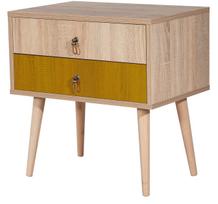 Naktinis staliukas Kalune Design City Sun, įvairių spalvų, 61 cm x 60 cm x 40 cm
