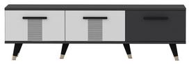 TV staliukas Kalune Design Asimo, antracito sp./balta sp., 150 cm x 35 cm x 45 cm