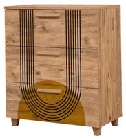 Komoda Kalune Design Leva Gravis Sun, ruda sp., 95 cm x 80 cm x 43 cm