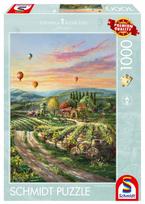 Dėlionė Schmidt Thomas Kinkade Peaceful Valley Vineyard 73669, 69.3 cm x 49.3 cm, 1000 vnt., įvairių spalvų