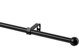 Karnizo komplektas Domoletti 16CZI200, 200 cm, Ø 16 mm, juoda sp.