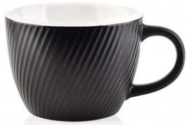 Puodelis AffekDesign Sally Lines HTPS5061, juoda sp., 0.480 l