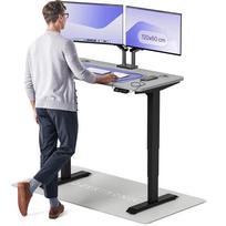 Rašomasis stalas reguliuojamo aukščio Desktronic HomePro, 120 cm x 60 cm, 61 - 125.5 cm, juoda sp./pilka sp.
