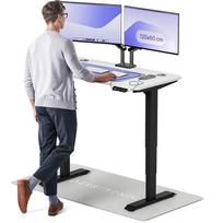 Rašomasis stalas reguliuojamo aukščio Desktronic HomePro, 120 cm x 60 cm, 61 - 125.5 cm, balta sp./juoda sp.