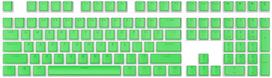 Klaviatūros dangtelis Royal Kludge Pudding PBT Keycaps 104 pcs Grass Green PBT ISO, žalia sp.