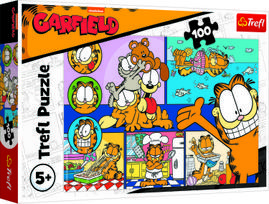 Dėlionė Trefl Garfield, 27.5 cm x 41 cm, 100 vnt., įvairių spalvų