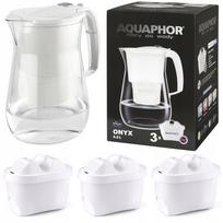 Vandens filtravimo indas, su kasetėmis Aquaphor Onyx, 4.2 l, skaidri sp./balta sp.