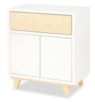 Komoda LittleSky Lydia, balta sp./pušies sp, 88 cm x 45 cm x 80 cm