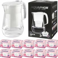Vandens filtravimo indas, su kasetėmis Aquaphor Onyx, 4.2 l, skaidri sp./balta sp.